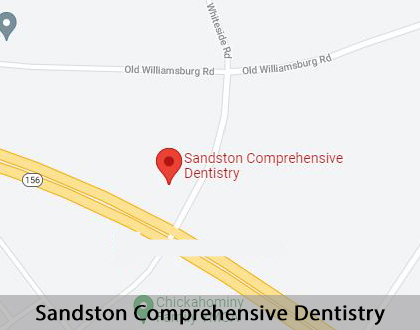 Map image for Dental Cosmetics in Sandston, VA